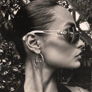 GCDS oval sunglasses